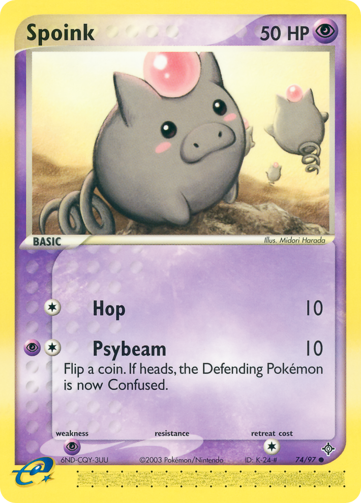 EX Dragon Spoink #74/97